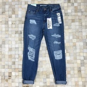 BLUE SPICE Mom Ankle Jean